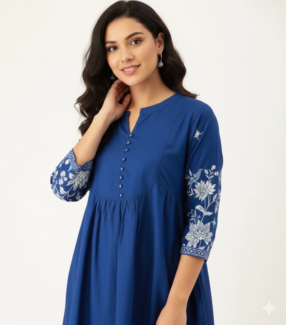 The Azure Elegance Top for Girls/ Women