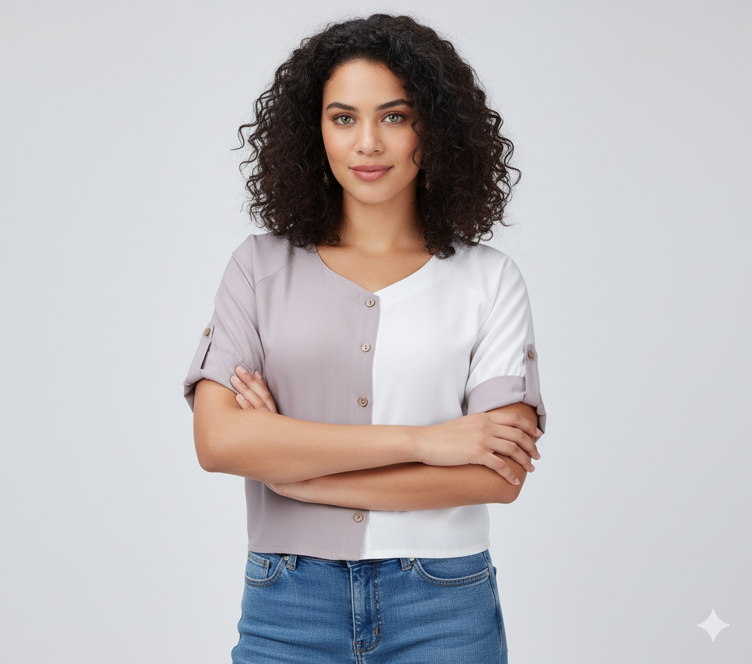 The Harmony Block Top for Girls/ Women