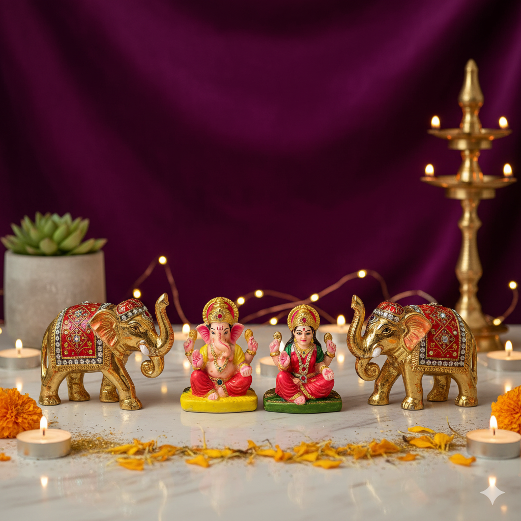 'Ashta-Mangala' Divine Blessings Idol Set