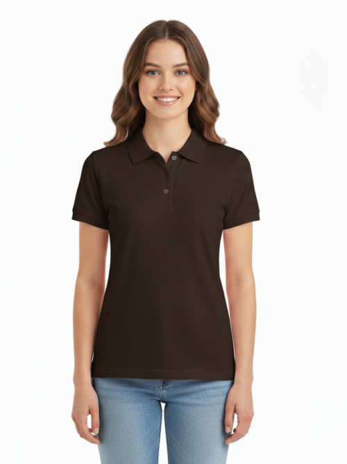 Womens Polo Collar Neck T-Shirt Top for all