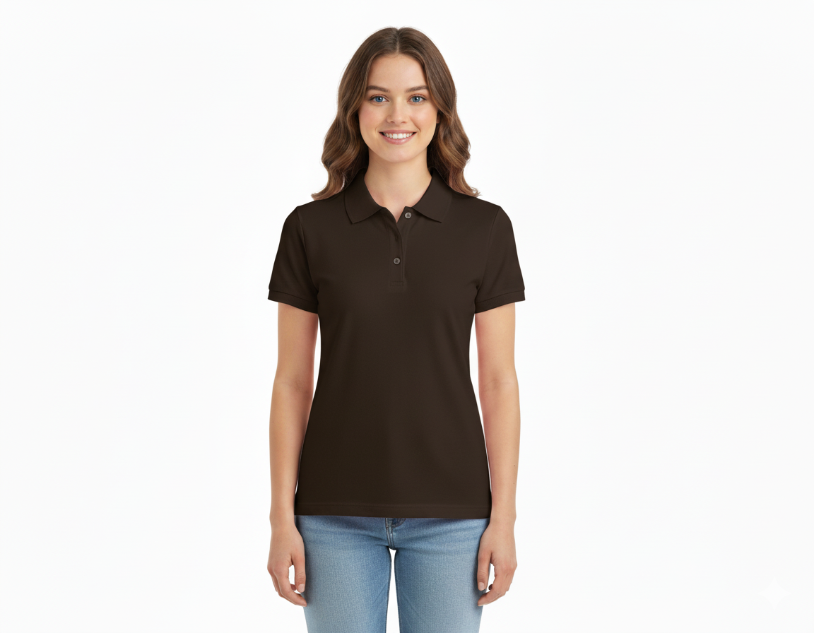Womens Polo Collar Neck T-Shirt Top for all