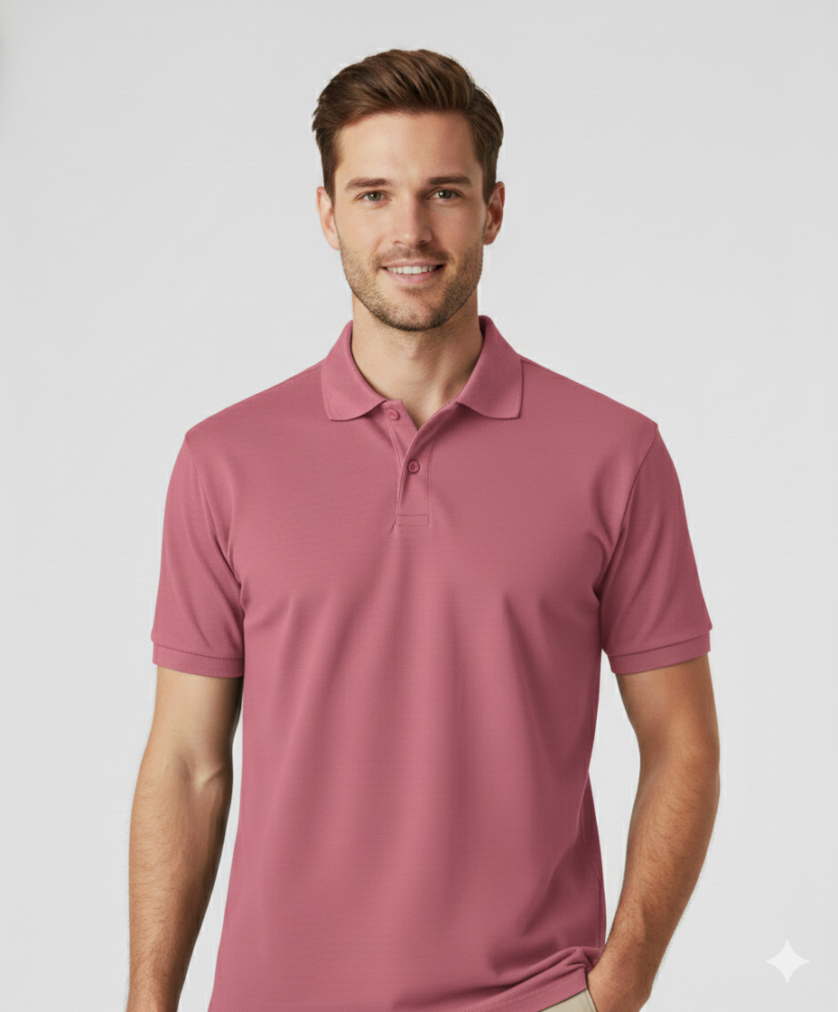 Polo Collar Neck Cotton Regular Fit Polo T-Shirt rich brown Colored