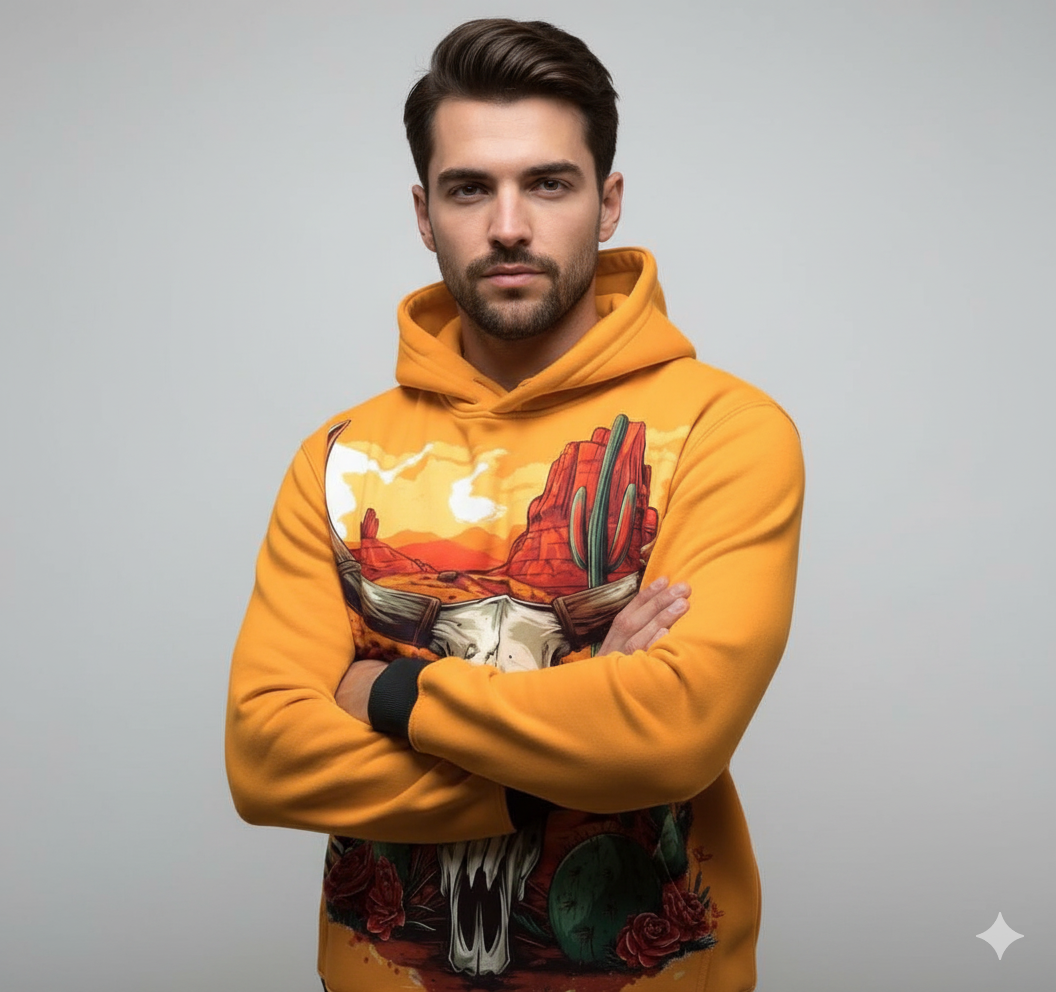 The 'Desert Skull' Western Hoodie