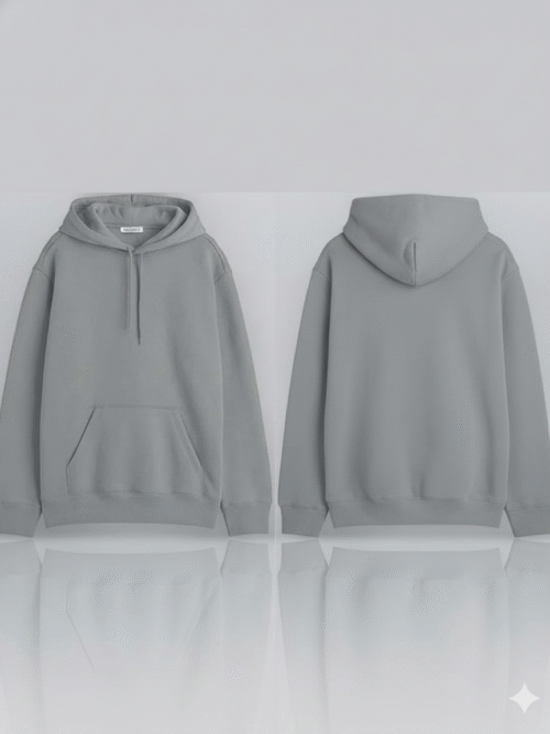 Unisex Cotton Fleece Hooded Full Sleeve Sweatshirt for Man