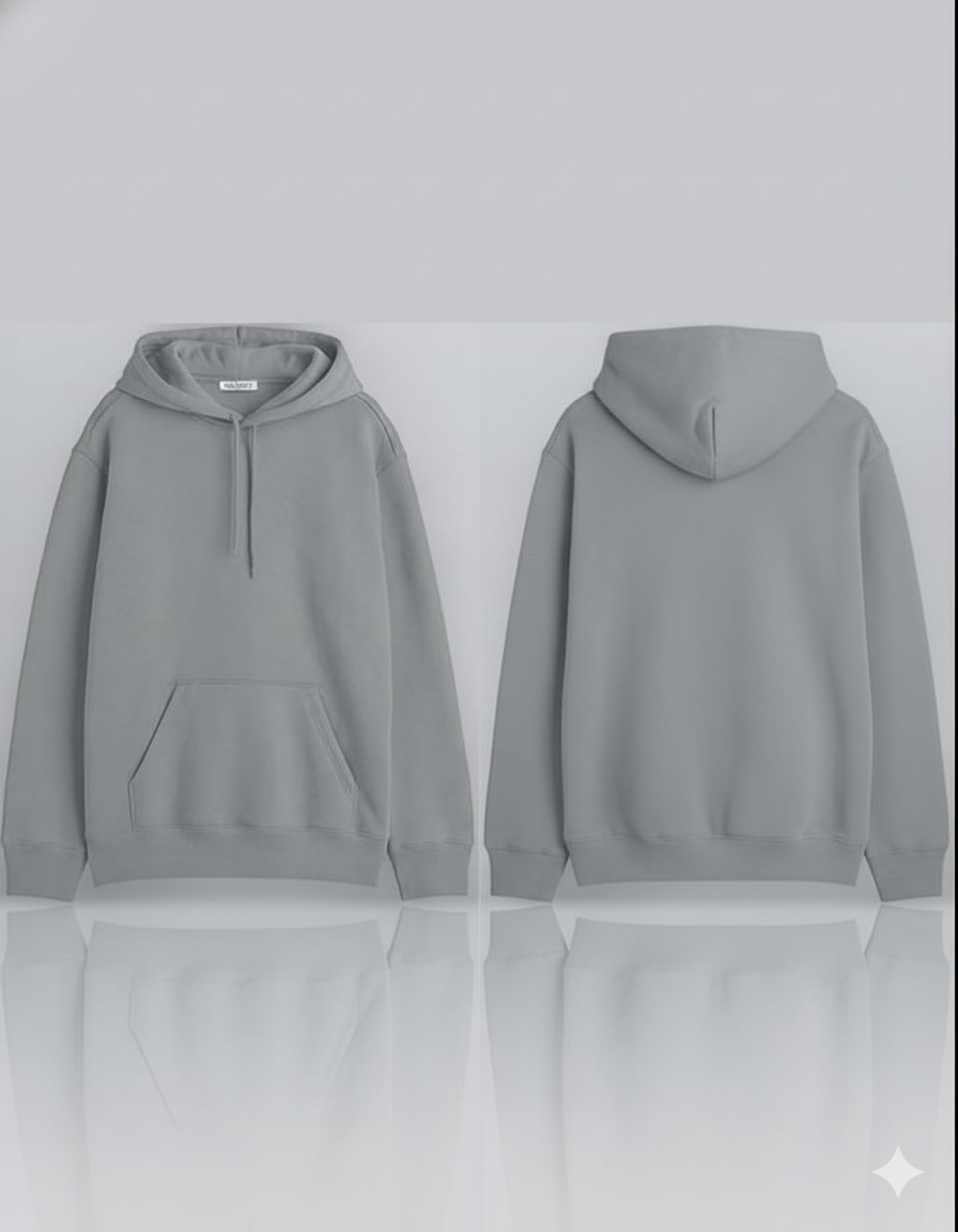Unisex Cotton Fleece Hooded Full Sleeve Sweatshirt for Man