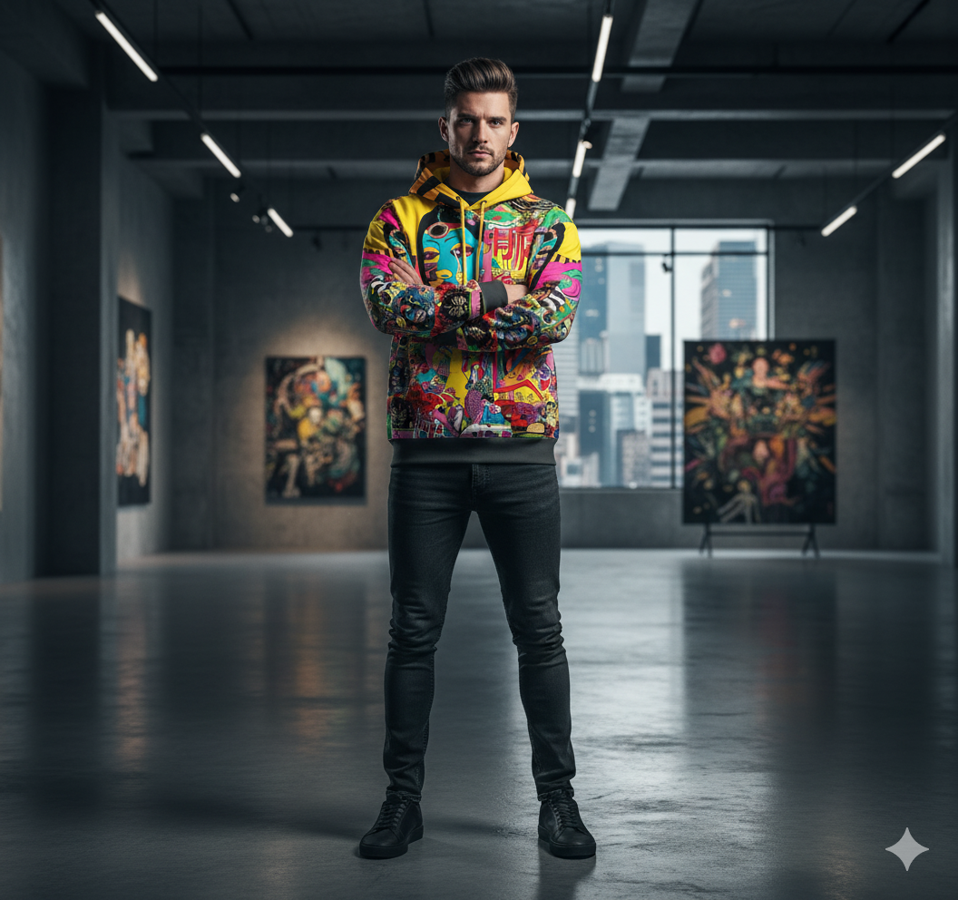 The 'Psychedelic Goddess' Art Hoodie